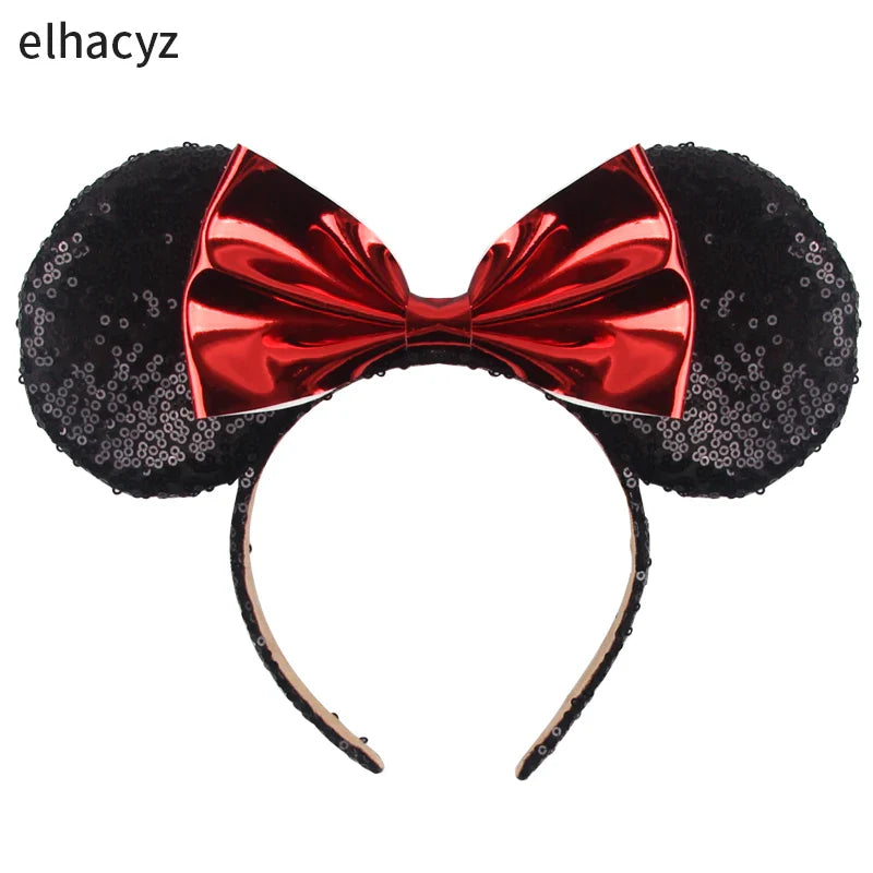 Big Classic Polka Dot Bow Minnie Mouse Ears Headband – Festival & Party Hairband for Women & Girls, Disney Trip Accessories