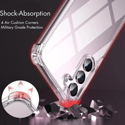 Hybrid Shockproof Clear Hard Case for Samsung Galaxy S25/S24/S23/S22 Plus/S22 Ultra/S21 FE & A56/A36/A54/A34/A53/A33