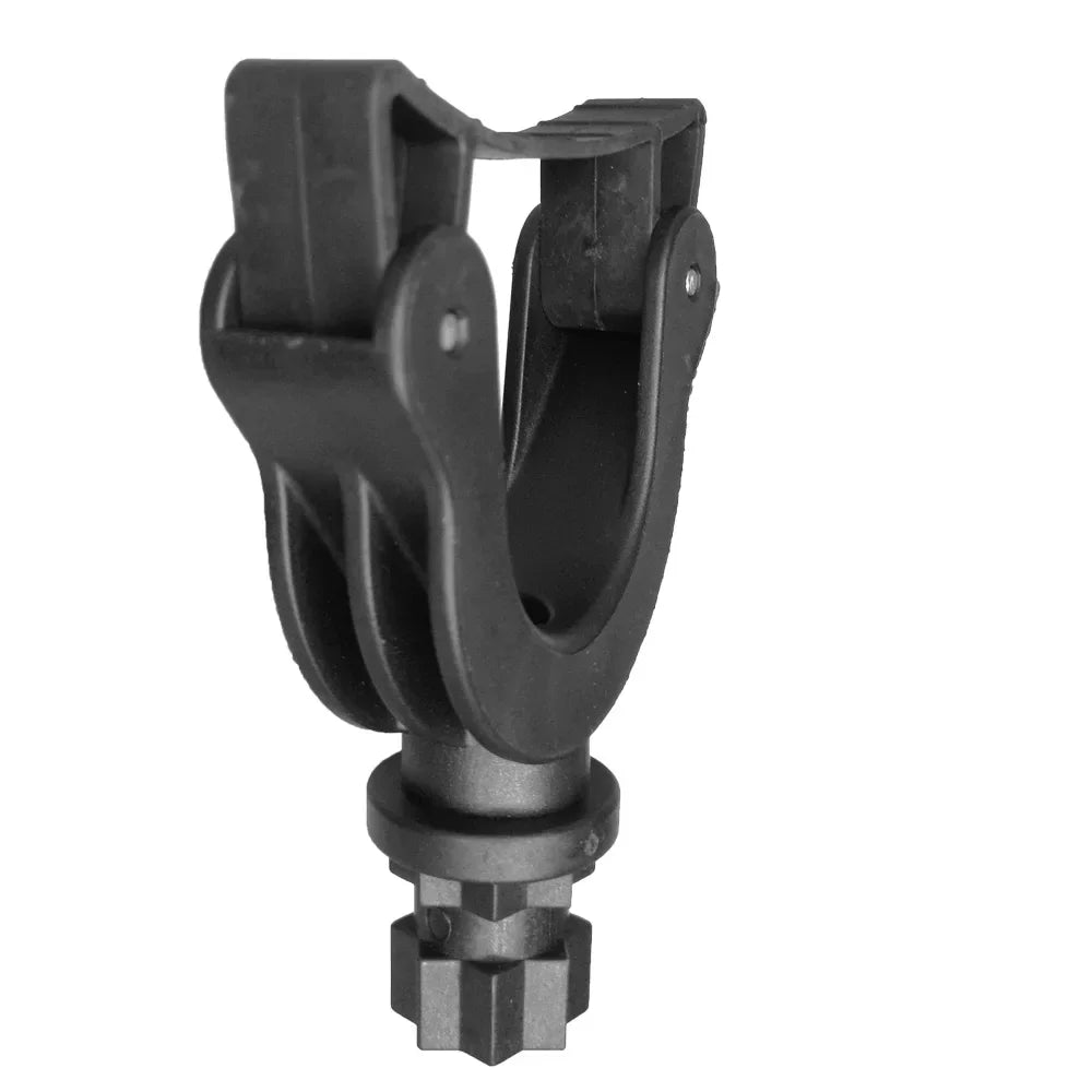 Rowing Inflatable Boat Kayak Paddle Holder Clip – Track Mounted Oar Grip Supporter, SUP Leash Plug Adapter