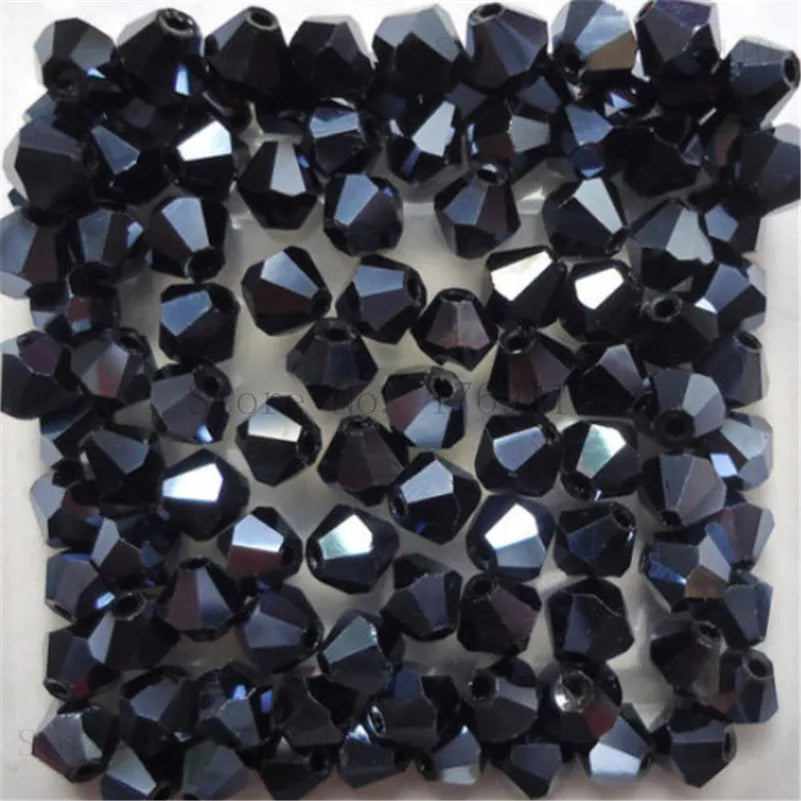 Isywaka 3–8mm Austria Crystal Bicone Glass Beads – Colorful Faceted Loose Spacer Beads for DIY Jewelry Making, Bracelet & Charm Craft Supplies