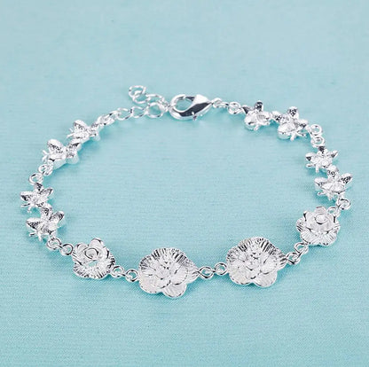 925 Sterling Silver Bead Bracelet – High-Quality Romantic Chain for Women, Fashion Jewelry Gift for Engagement, Party & Wedding