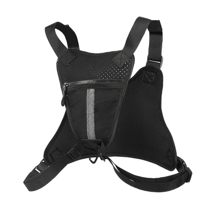 Sports Chest Bag – Lightweight Waterproof Running Vest with Pocket, Phone Holder & Large Capacity Tactical Front Pack