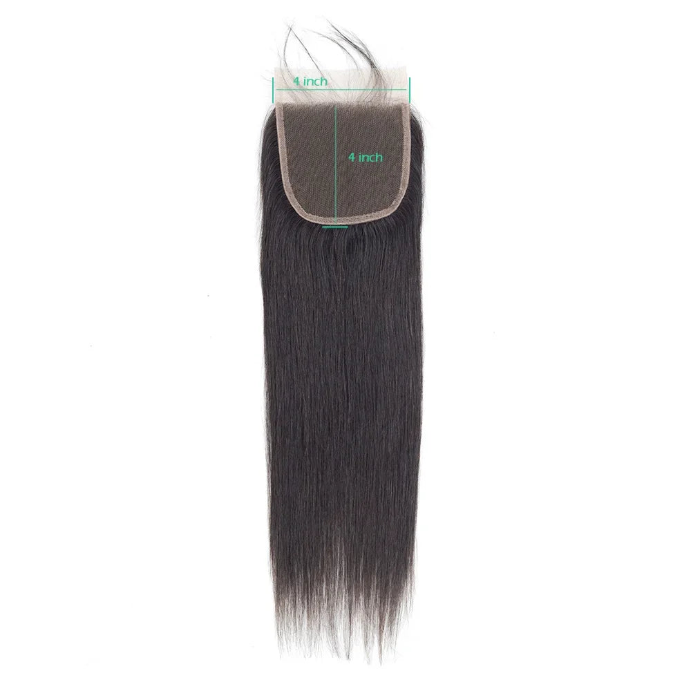 24 26 Inch Straight Lace Frontal Human Hair - 13x6 Preplucked Transparent HD Lace Brazilian Hair Closure For Women