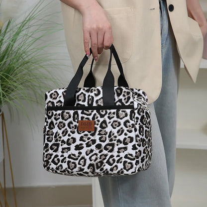 Thickened Nylon Insulated Lunch Bag – Large Capacity Portable Lunch Box with Aluminum Foil Lining for Work, Picnic, or School