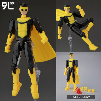 9L3D Superman & Batman Action Figures – Multi-Jointed Poseable LUCKY13 Titan13 Collectible Hero Toys