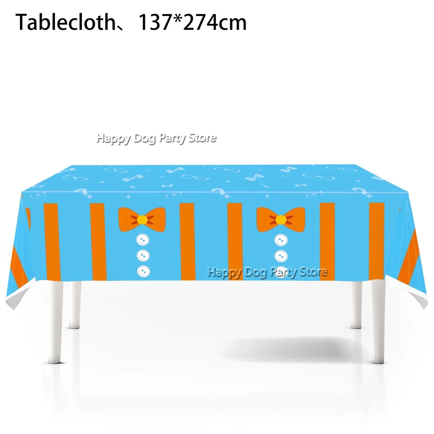 Happy Birthday Party Supplies Set — Cartoon Movie Theme Flag Banner, Paper Tableware, Latex Balloons & Cake Topper Decoration