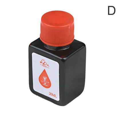 Pure Colorful Fountain Pen Ink — High-Quality 20/30/70ml Refill for Calligraphy, Writing & School Stationery