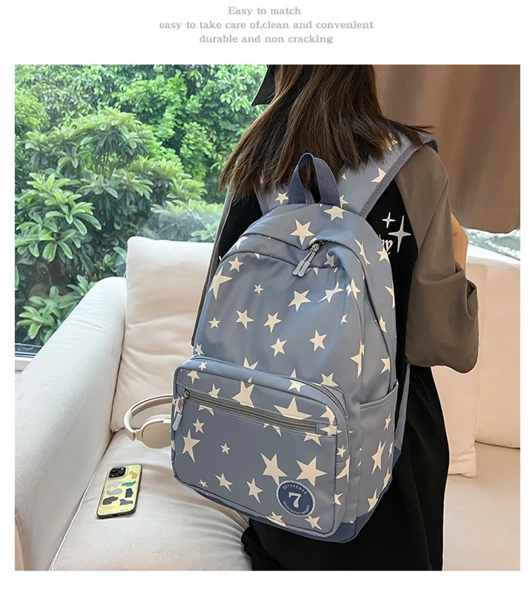 Star Laptop Backpack 17 Inch | Cute Travel & College Bag for Women, Men, Students, Back to School Bookbag