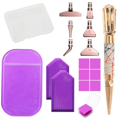 5D Diamond Painting Pen Kit – Glitter Sparkle Drill Pens for Cross Stitch, Embroidery, DIY Crafts & Nail Art