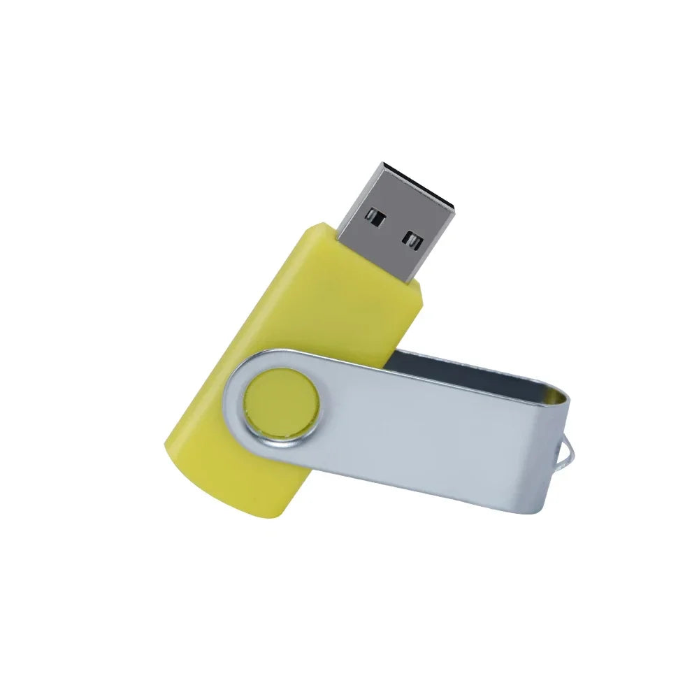 USB Flash Drive 2.0 Metal Swivel Pendrive – 16GB 32GB 64GB 128GB Portable Memory Stick