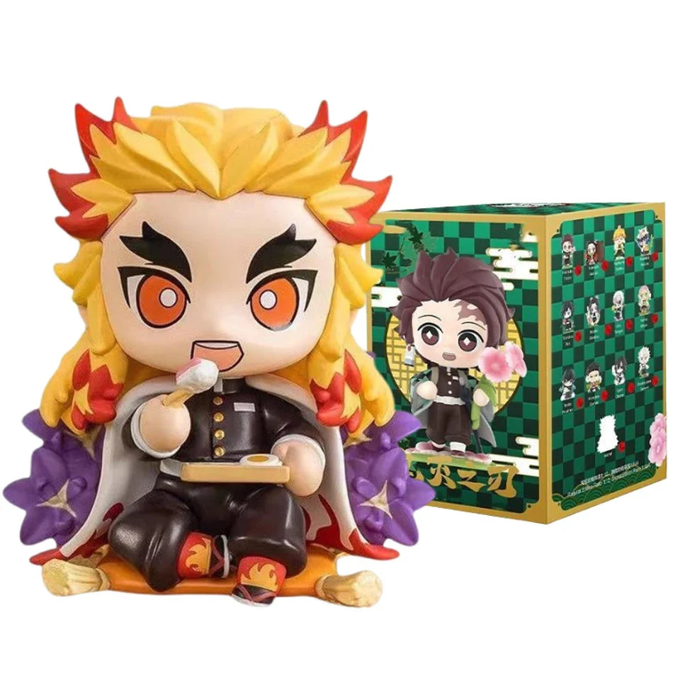 Anime Demon Slayer Blind Box Figures — 1-12pcs Tanjiro & Nezuko PVC Model Ornaments, Kids Christmas & Halloween Gift