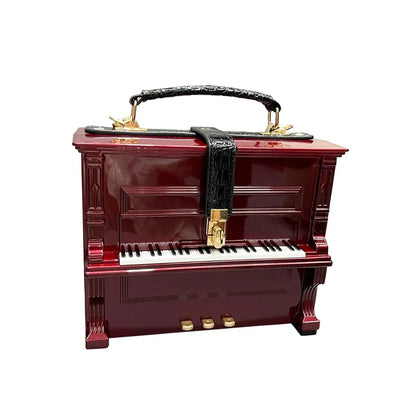 Luxury Designer Piano-Shaped Handmade Crossbody Shoulder Bag for Women – Elegant Purse, Messenger & Banquet Bag