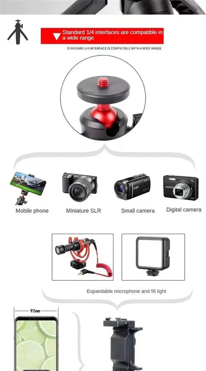 FGCLSY Extension Pole Tripod – Mini Selfie Stick Tripod Stand Handle Grip for GoPro, Insta360, DJI Action & Pocket Cameras