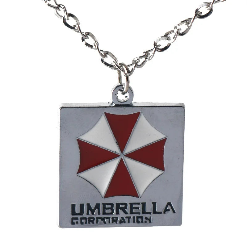 Umbrella Raccoon Logo Keychain Pendant – Metal Necklace Keyring Fashion Bag & Clothing Accessory (2024 New Design)
