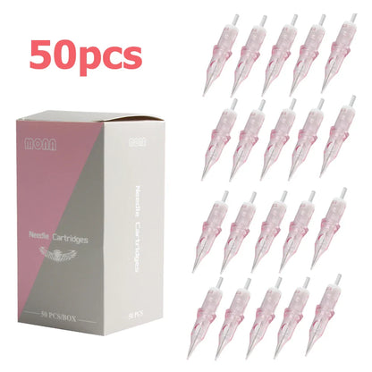 50PCS Professional 0.3MM Round Liner Tattoo Needles – Sterilized Safety Cartridges for Tattoo Machines