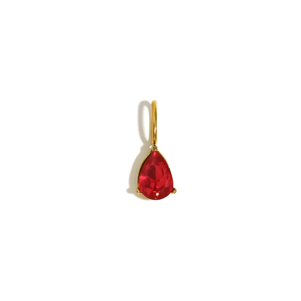 E.B.belle Colorful Zircon Waterdrop Pendant Jewelry Set for Women – DIY Handmade Necklace & Earrings Making Accessories