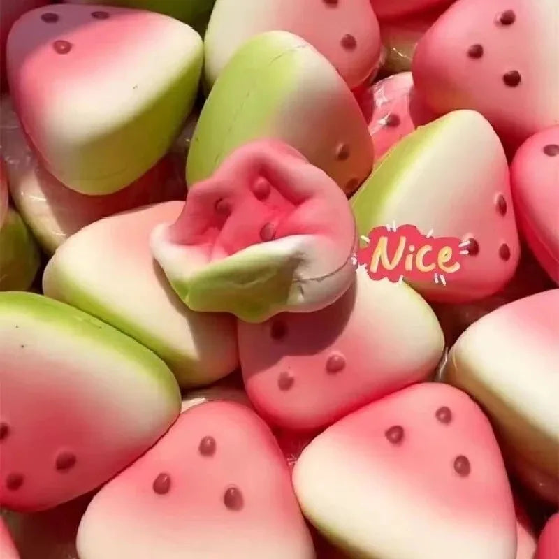Watermelon Squishy Fidget Toy – Slow Rising Anti-Stress Squeeze Fruit Stress Reliever Toy for Anxiety & Relaxation