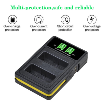 EN-EL14/EN-EL14a Battery Charger – Compatible with Nikon D5200, D3100, D3200, D5100, P7000 Series