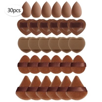 15/30/60 Mini Makeup Sponges – Beauty Powder Puff for Concealer, Liquid Foundation & Face Cosmetics