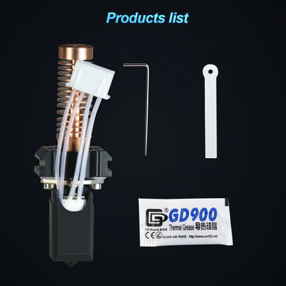 Hotend Kit for Flashforge Adventurer 5M/5M Pro - Ceramic Heating Block, 280℃ Hot End & Hard Steel Nozzle for 3D Printing