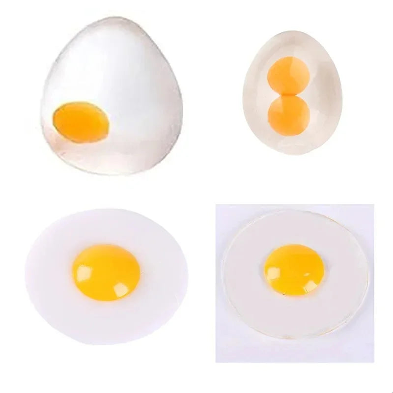 Funky Egg Squishy Ball – Clear Splat Squeeze Toy for Kids & Adults, Easter Basket Filler