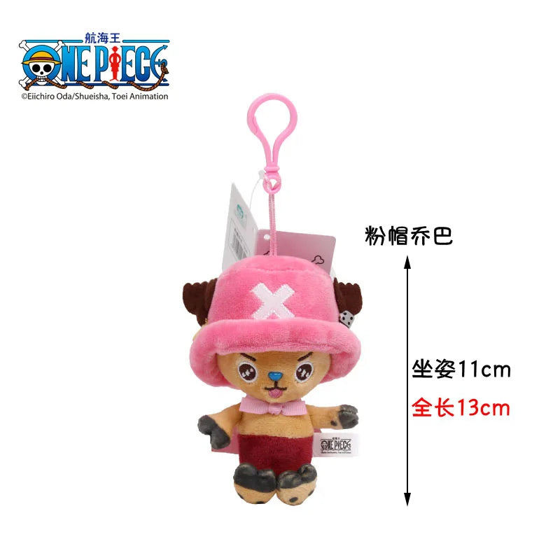 One Piece Plush Keychain Set — 14 Styles Including Tony Chopper, Luffy, Sanji, Sabo, Ace & Law | Anime Cartoon Stuffed Doll Pendant Gifts
