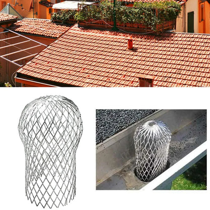 3-Inch Expand Aluminum Rain Gutter Filters - Strainer Stops Blockage from Leaves and Debris - Drain Net Cover for Roof Guard