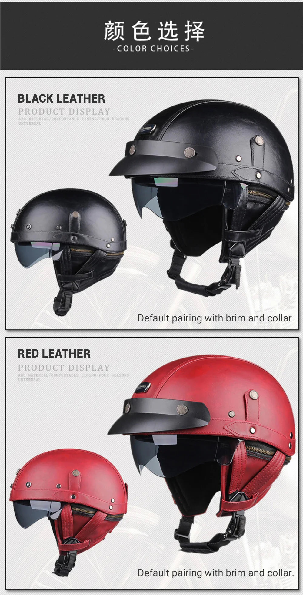 Retro Motorcycle Helmet – DOT Certified German Vintage Half Helmet for Scooter & Motorbike