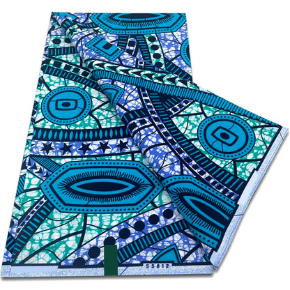 African Real Wax Print Fabric - 100% Cotton Ankara Sewing Material Wholesale Quality