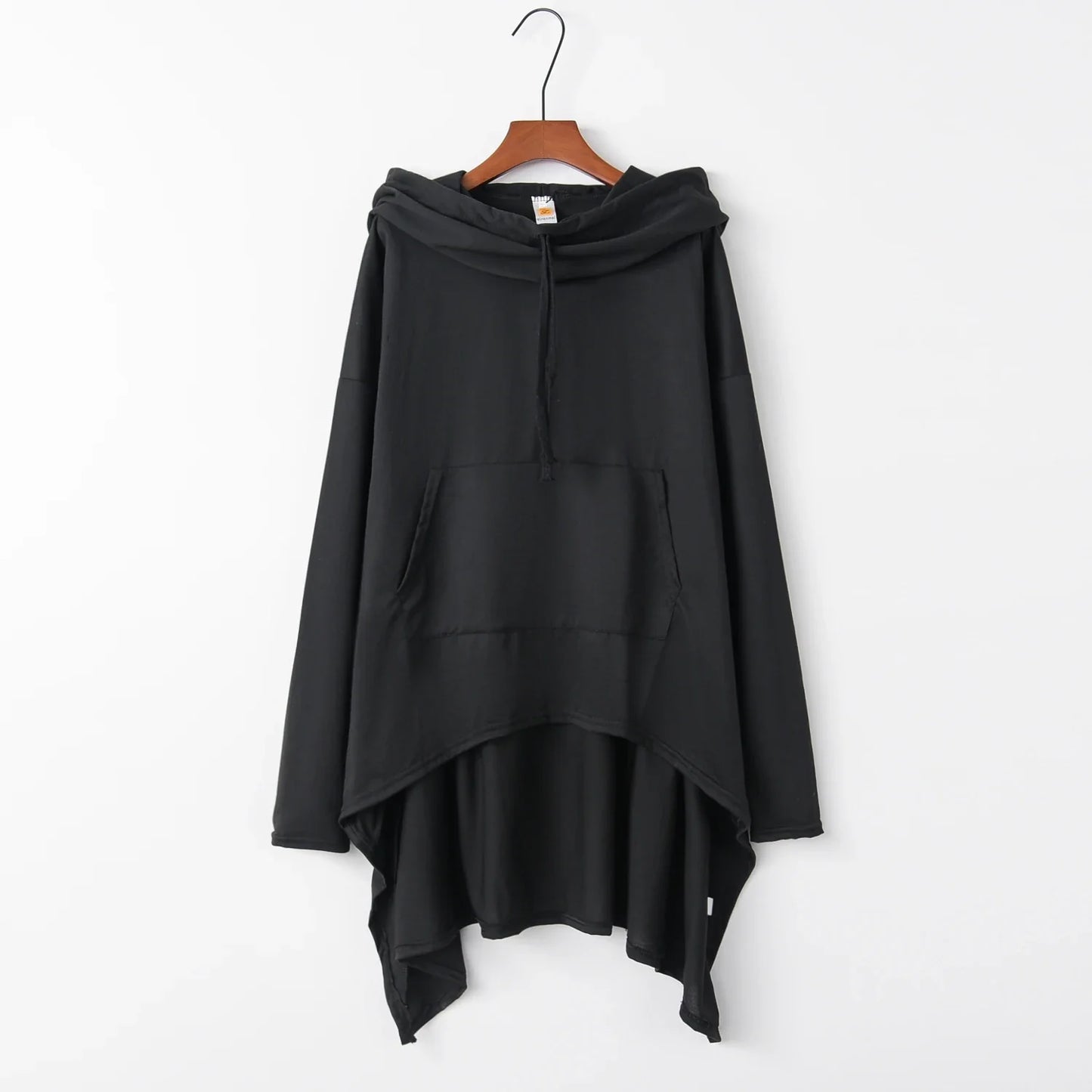 Fashion Trends European-Style Long Hoodie – New Solid Color Casual Pullover