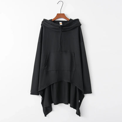 Fashion Trends European-Style Long Hoodie – New Solid Color Casual Pullover