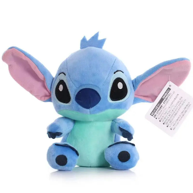 Disney Lilo & Stitch Plush Toys – Pink Lilo & Blue Stitch Stuffed Dolls, Cute Pendant Plush for Boys & Girls Birthday Gift