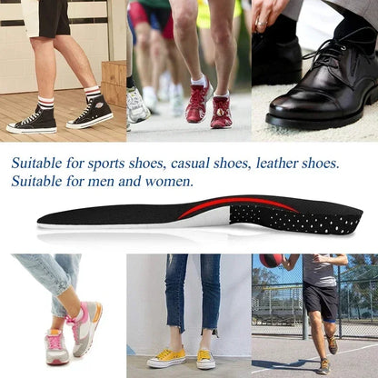 Orthopedic Insoles for Feet – Arch Support & Plantar Fasciitis Relief, Silicone Shock-Absorbing Running Cushion