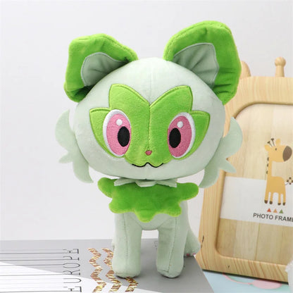 Sprigatito & Friends Plush Toys – Chikorita, Slowpoke, Froakie, Charizard Anime Stuffed Dolls, Gift for Kids