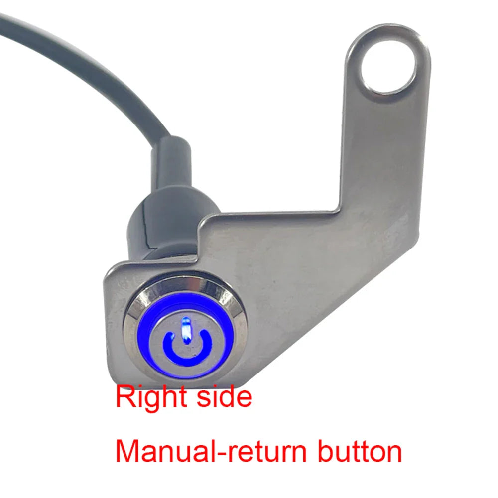 12V LED Waterproof Motorcycle Handlebar Switch – Manual Reset Button