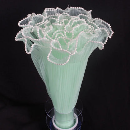 28cm x 4Yards Pearl Lace Flower Wrapping Mesh – Handmade Bouquet & Gift Wrapping Cloth