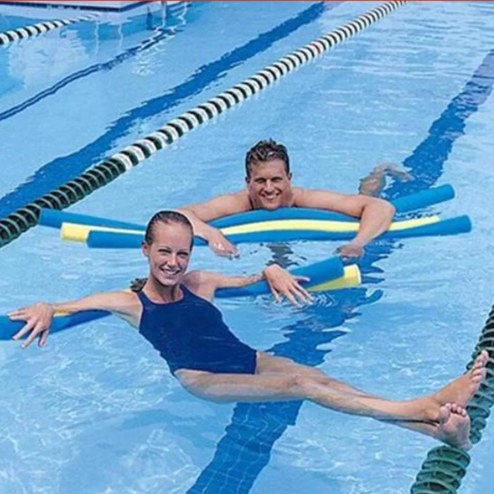 Swimming Pool Noodle Stick — Colorful Foam Buoyancy Aid for Kids & Adults, Swimming Float Accessory