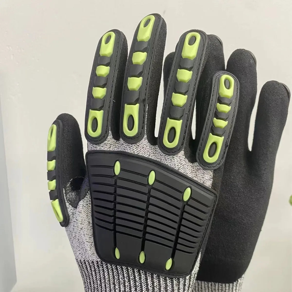 Cut-Resistant Work Gloves - Level 5 Protection with Nitrile Grip, Anti-Slip & Wear Resistance