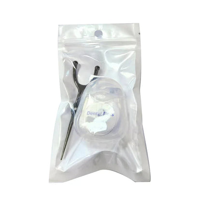 Stainless Steel Toothpick & Dental Floss Holder Set – Reusable Y-Shape Eco-Friendly Teeth Cleaning Tool