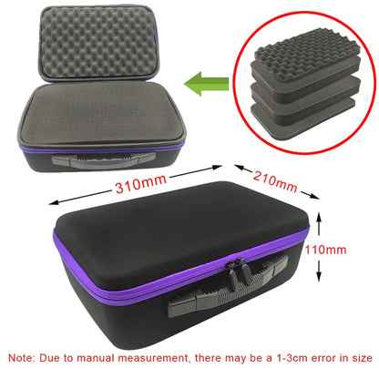 DIY Foam Hard Carry Case Storage Bag – Shockproof Travel Zipper Organizer for Camera & Outdoor Tool Accessories