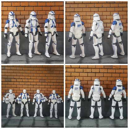 Star Wars 3.75" Clone Trooper Action Figure — 1/18 501st & 187th Legion REX ARF P1/P2 Toy Model