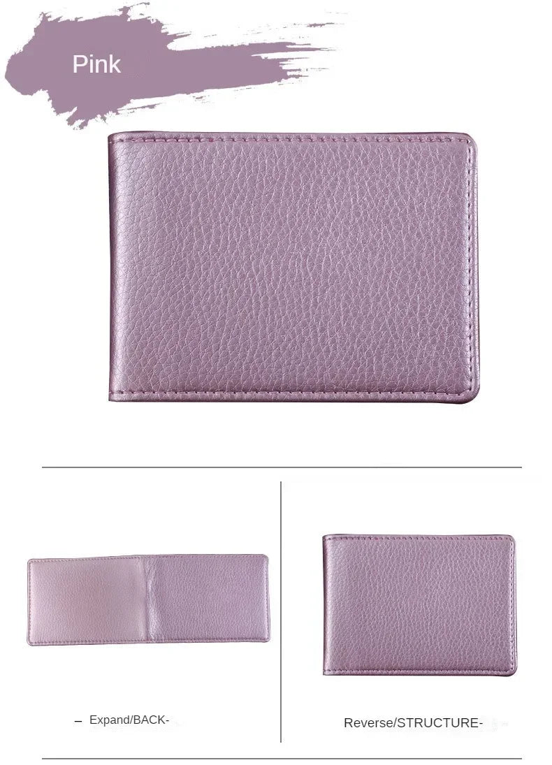 PU Leather Driver License Holder — Car Document Wallet for ID, Pass, Certificate, and Card Storage