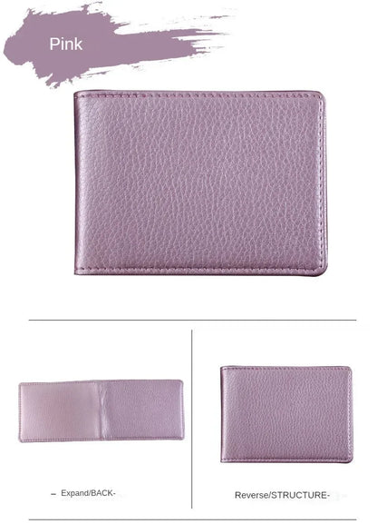PU Leather Driver License Holder — Car Document Wallet for ID, Pass, Certificate, and Card Storage