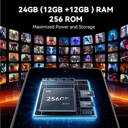 CUBOT MAX 5 5G Smartphone | 6.95" 144Hz Screen, MTK Dimensity 8200, 24GB RAM, 256GB ROM, 100MP Camera, Android 14