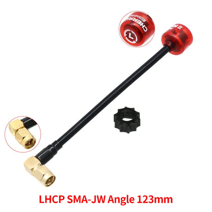 RUSHFPV Cherry 2 II 5.8G FPV Antenna — LHCP/RHCP SMA UFL IPEX MMCX for Freestyle Analog & Digital Drones