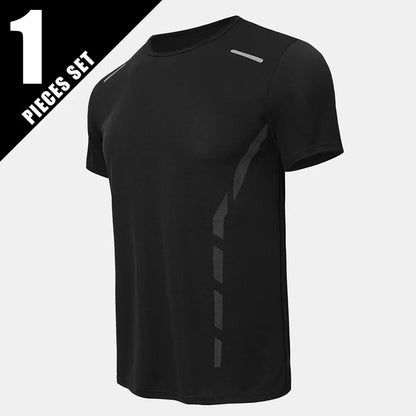 Men’s Summer Quick-Dry Sports T-Shirt – Printed Short Sleeve Loose Fit Athletic Running & Fitness Top for Teens and Adults