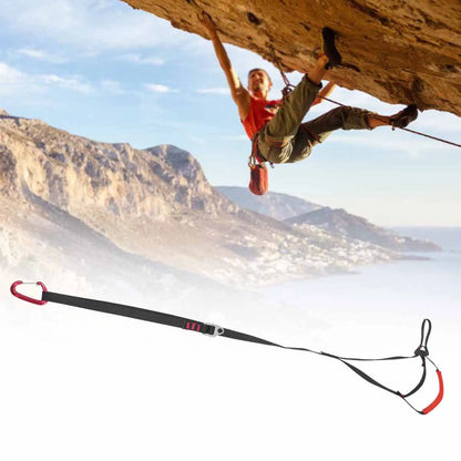 Adjustable Climbing Ascender Strap – Wear-Resistant Rock Climbing Footband, Thickened Rescue Rope Ascender