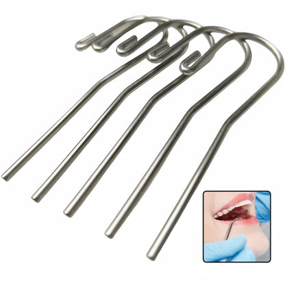 5pcs Dental Endo Treatment Tools – Apex Locator Line, Measuring Wire & Lip Hook for Dentsply, Morita, VDW