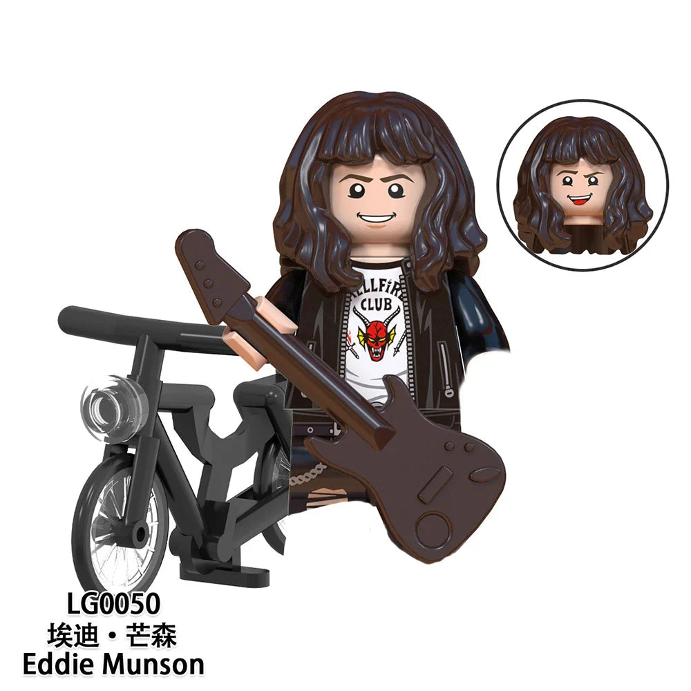 The Terrible Movie Upside-Down Model Building Block Set – Dustin, Mike, Lucas & Eleven Action Figures Toy for Kids