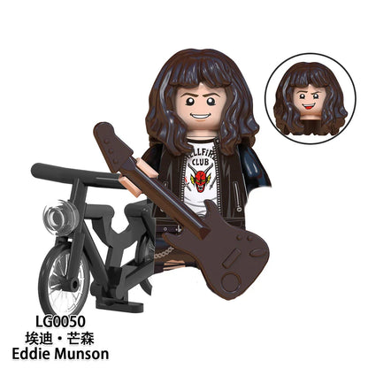 The Terrible Movie Upside-Down Model Building Block Set – Dustin, Mike, Lucas & Eleven Action Figures Toy for Kids